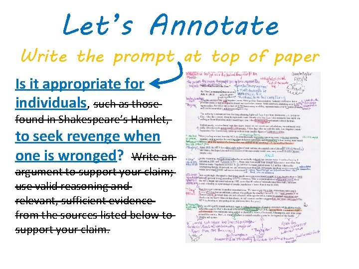 Let’s Annotate Write the prompt at top of paper Is it appropriate for individuals,