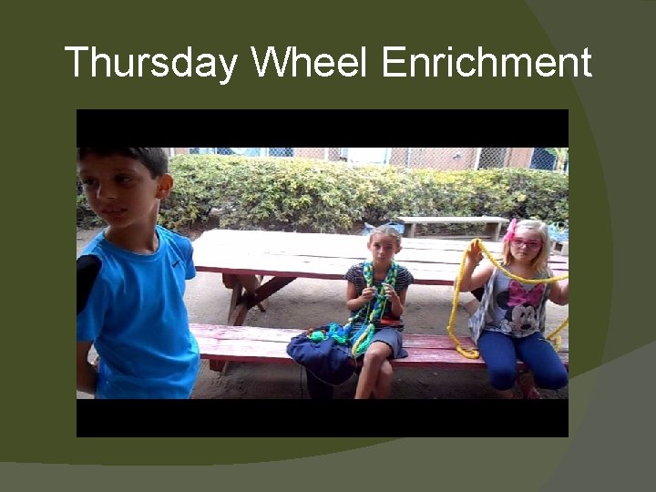 Thursday Wheel Enrichment 