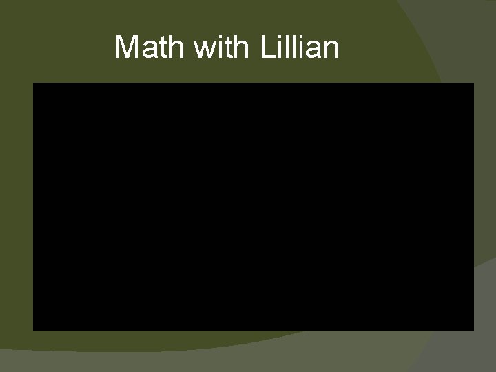 Math with Lillian 