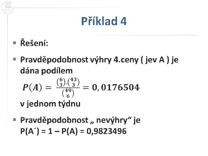 Příklad 4 § 