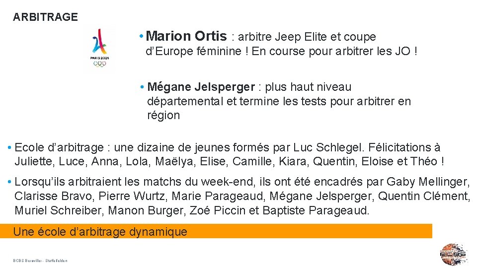 ARBITRAGE • Marion Ortis : arbitre Jeep Elite et coupe d’Europe féminine ! En