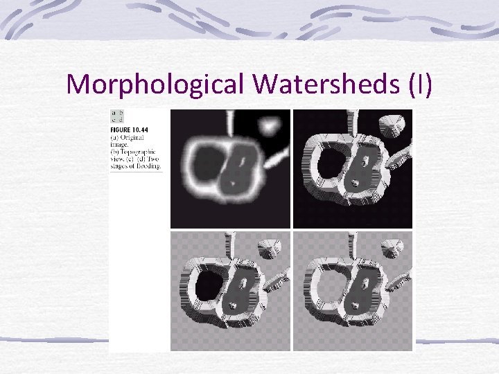 Morphological Watersheds (I) 