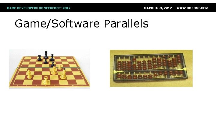 Game/Software Parallels = 