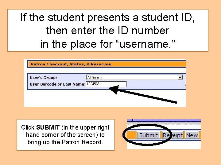 If the student presents a student ID, then enter the ID number in the