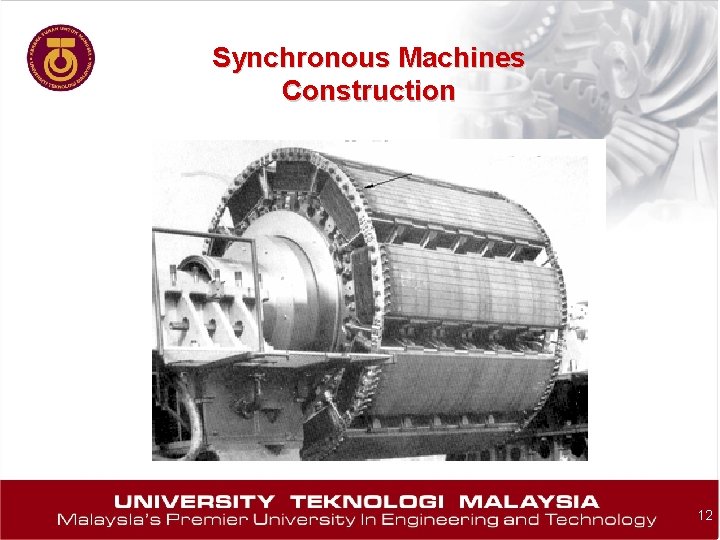 Synchronous Machines Construction 12 