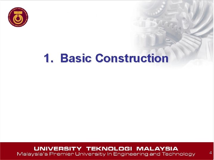 1. Basic Construction 4 