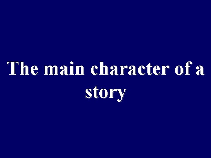 This type of solution is What are two characterized by water The main character