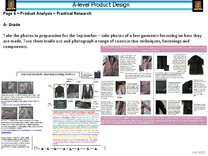 A-level Product Design Page 6 – Product Analysis – Practical Research A- Grade Take