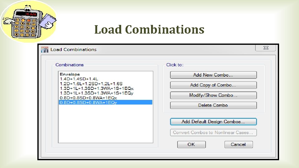 Load Combinations 