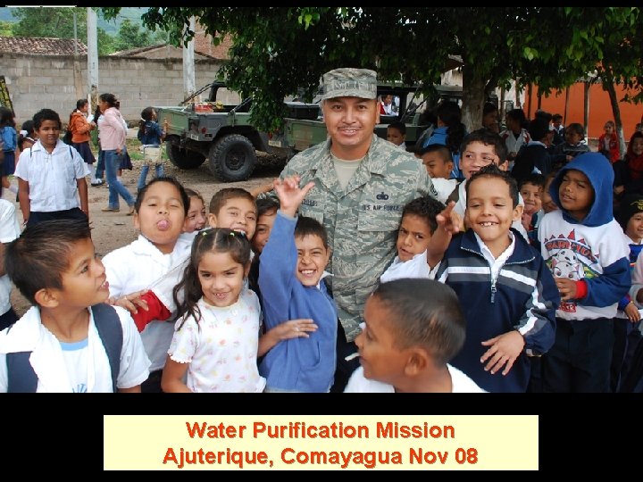Water Purification Mission Ajuterique, Comayagua Nov 08 