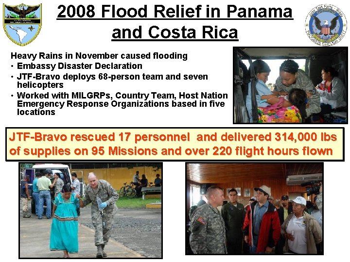 2008 Flood Relief in Panama and Costa Rica Heavy Rains in November caused flooding