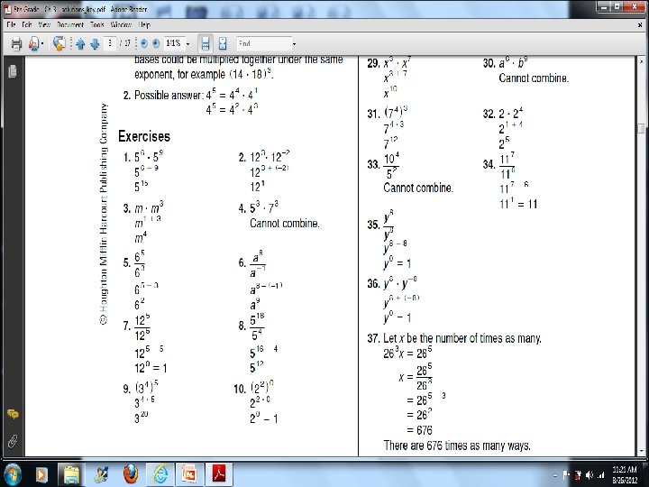 3 -2 Properties of Exponents 