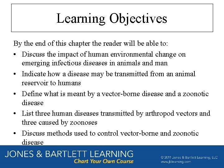 Learning Objectives By the end of this chapter the reader will be able to: