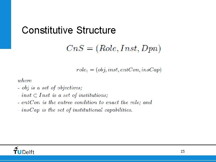 Constitutive Structure MAIA 15 