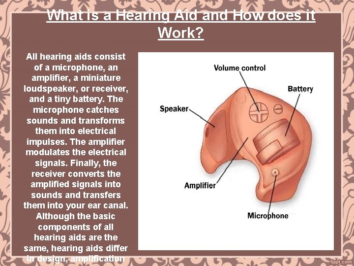 What is a Hearing Aid and How does it Work? All hearing aids consist