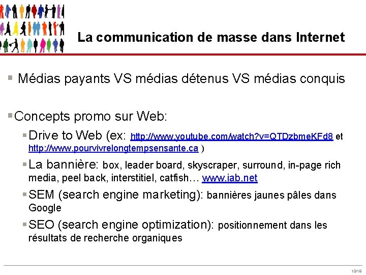 La communication de masse dans Internet § Médias payants VS médias détenus VS médias