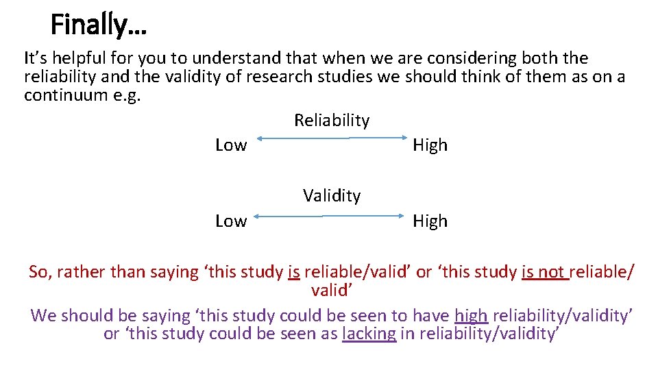 Finally… It’s helpful for you to understand that when we are considering both the