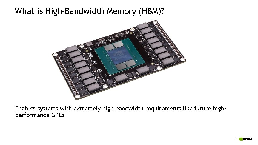 What is High-Bandwidth Memory (HBM)? Enables systems with extremely high bandwidth requirements like future