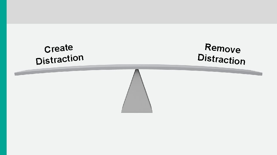 Create n o i t c a r t s Di Remove Distraction 