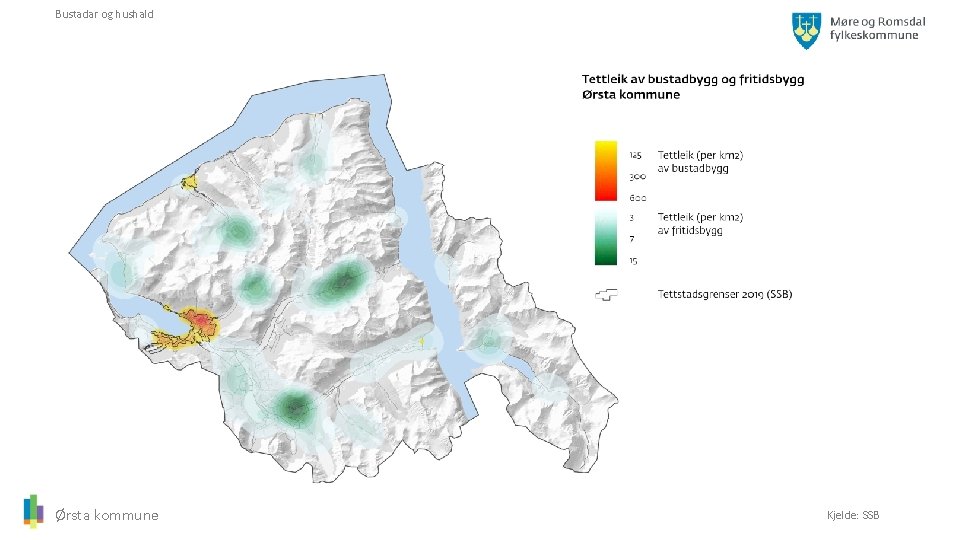 Bustadar og hushald Ørsta kommune Kjelde: SSB 