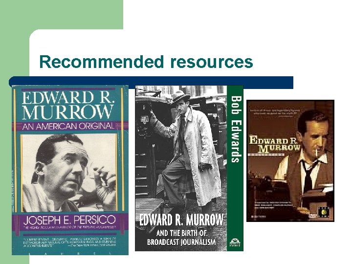 Recommended resources 