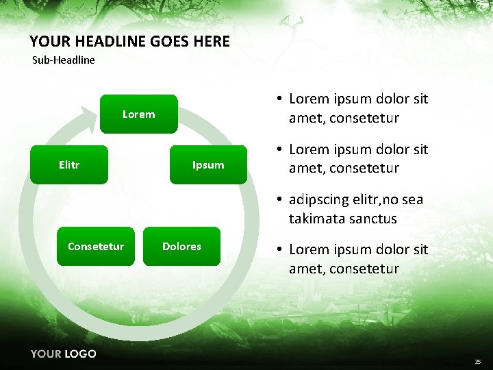 YOUR HEADLINE GOES HERE Sub-Headline • Lorem ipsum dolor sit amet, consetetur Lorem Elitr