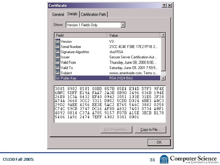 CS 150 Fall 2005: 31 