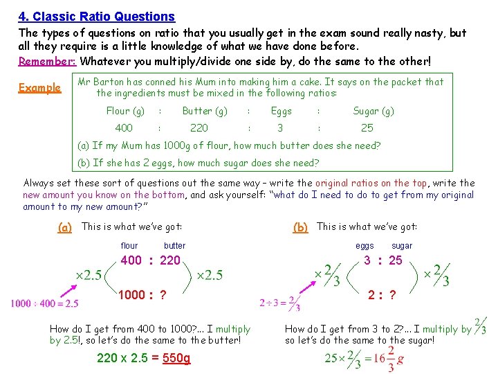 Mr Bartons Maths Notes Number 12 Ratio www