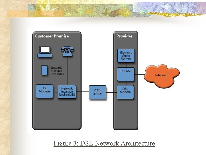Figure 3: DSL Network Architecture 