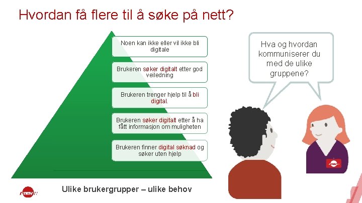 Hvordan få flere til å søke på nett? Noen kan ikke eller vil ikke