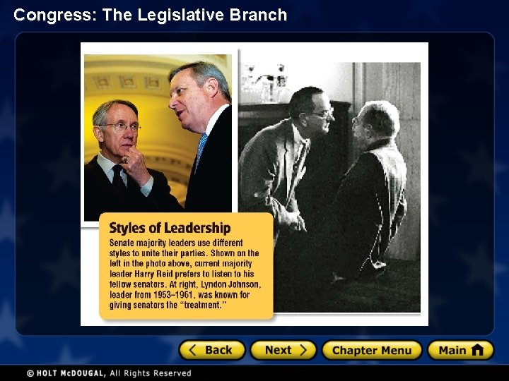 Congress: The Legislative Branch 