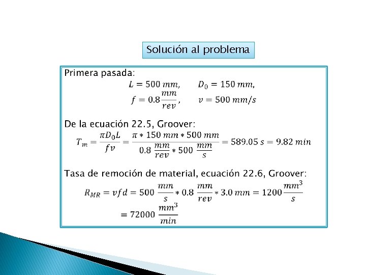 Solución al problema 