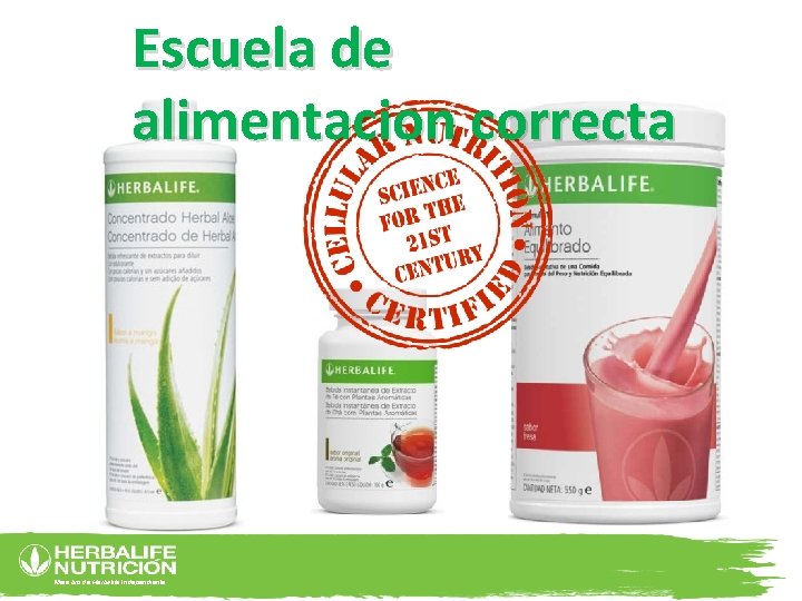 Escuela de alimentacion correcta Miembro de Herbalife Independiente 