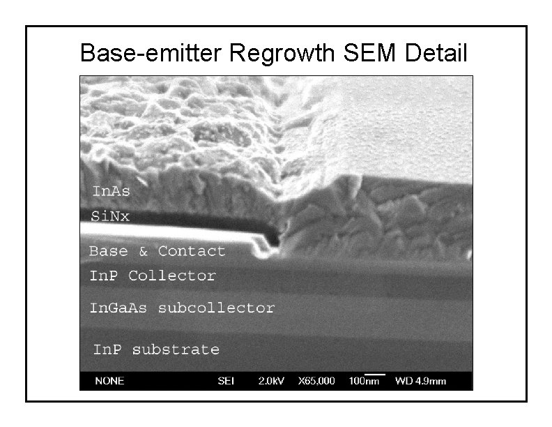 Base-emitter Regrowth SEM Detail 