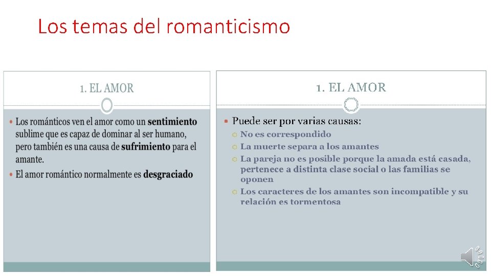 Los temas del romanticismo 