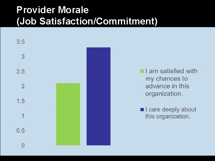 Provider Morale (Job Satisfaction/Commitment) 