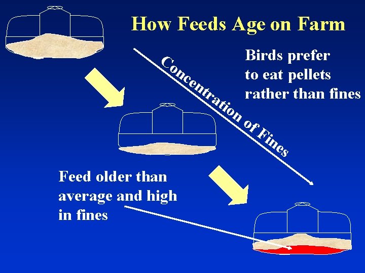 How Feeds Age on Farm Birds prefer to eat pellets rather than fines Co