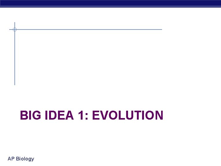 BIG IDEA 1: EVOLUTION AP Biology 