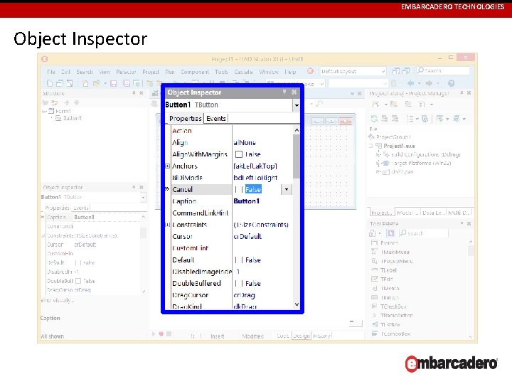 EMBARCADERO TECHNOLOGIES Object Inspector 
