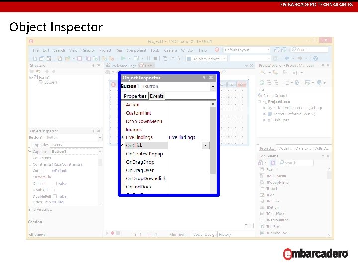 EMBARCADERO TECHNOLOGIES Object Inspector 