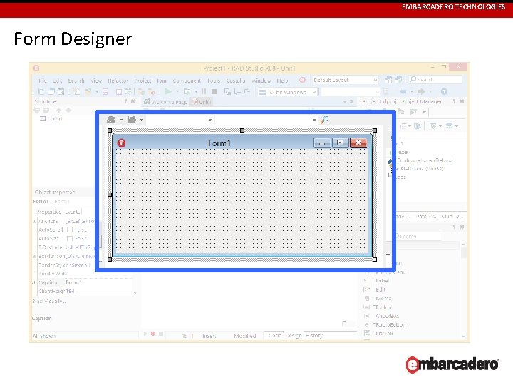 EMBARCADERO TECHNOLOGIES Form Designer 