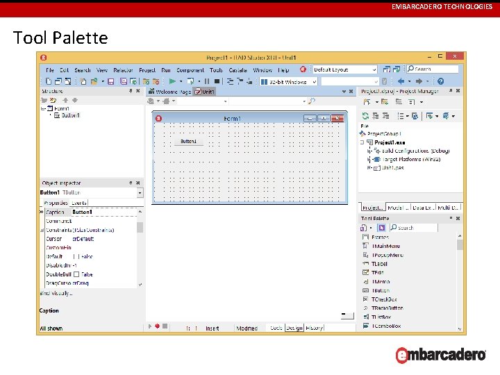 EMBARCADERO TECHNOLOGIES Tool Palette 