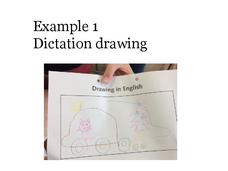 Example 1 Dictation drawing 