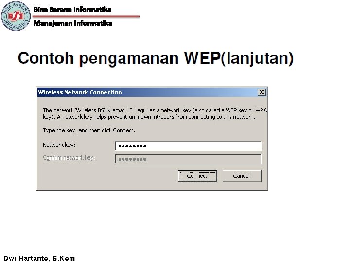 Bina Sarana Informatika Manajemen Informatika Dwi Hartanto, S. Kom 