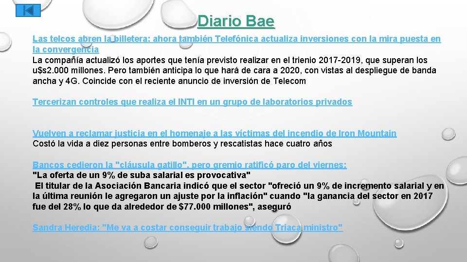 Diario Bae Las telcos abren la billetera: ahora también Telefónica actualiza inversiones con la