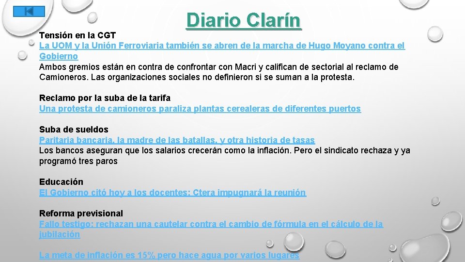 Diario Clarín Tensión en la CGT La UOM y la Unión Ferroviaria también se