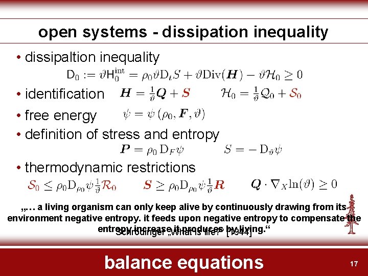 open systems - dissipation inequality • dissipaltion inequality • identification • free energy •