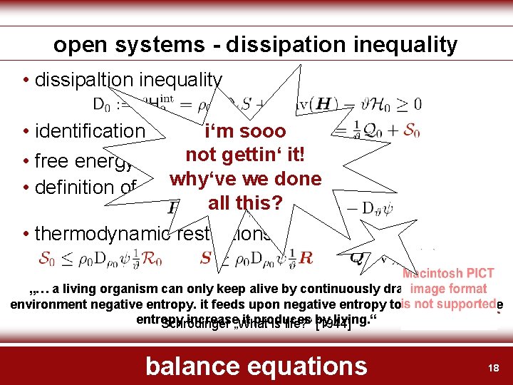 open systems - dissipation inequality • dissipaltion inequality • identification i‘m sooo not gettin‘