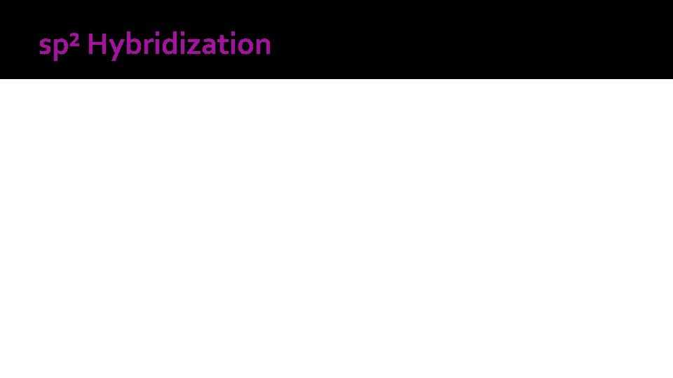 sp² Hybridization 