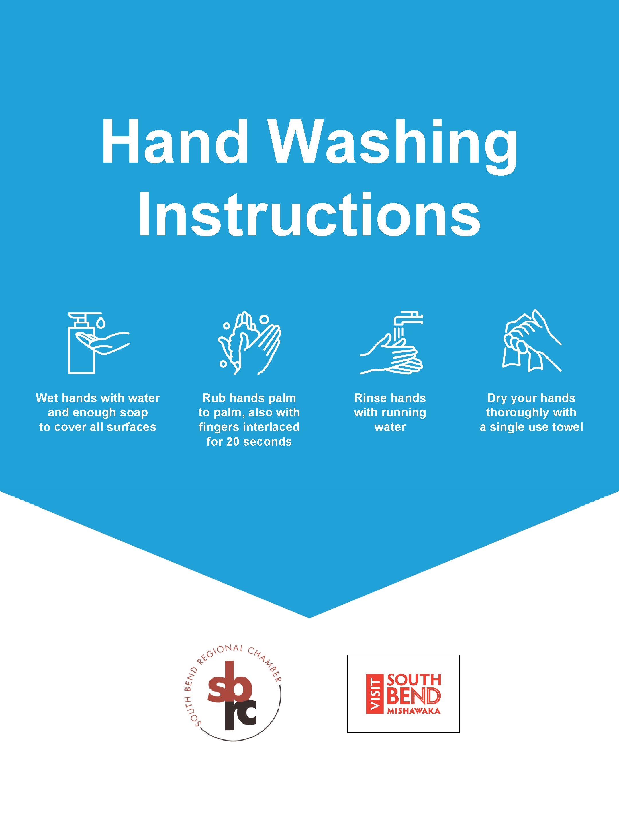 Hand Washing Instructions Wet hands with water and enough soap to cover all surfaces
